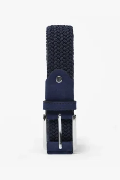 Air force blue woven elastic belt
