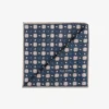 Avion blue floral pocket square