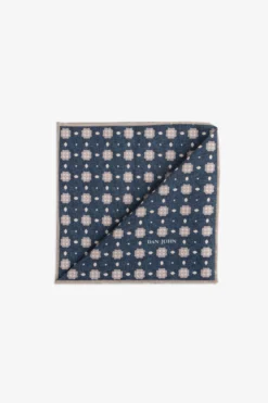 Avion blue floral pocket square