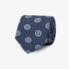 Avion circles print Herringbone tie