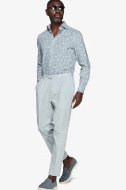 Avion floral print linen blend shirt