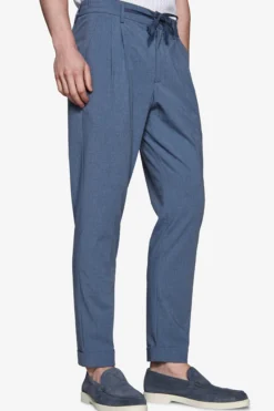 Avion melange canvas drawstring pants
