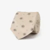 Beige macro circles tie
