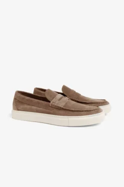 Beige Penny loafers