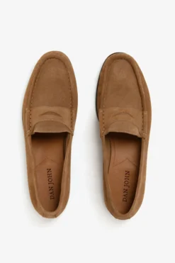 Beige Penny moccasins