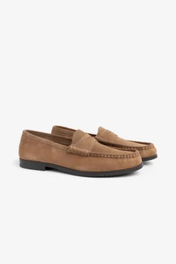 Beige Penny moccasins