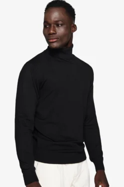 Black basic turtleneck