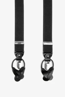 Black Chevron suspenders