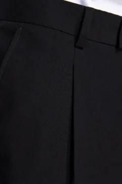 Black classic trousers with pleats