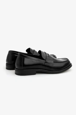 Black college loafers
