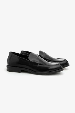 Black college loafers
