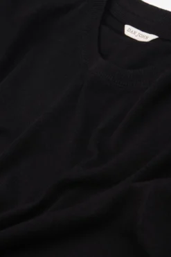 Black melange knit t-shirt