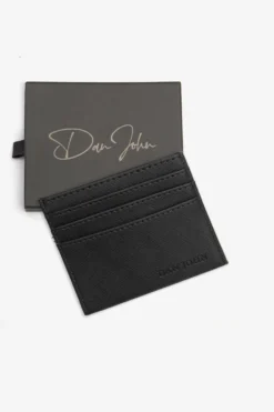 Black Saffiano card holder