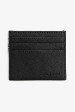 Black Saffiano card holder