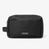 Black Saffiano leatherette toiletry bag