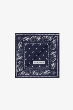 Blue cashmere pattern pocket square
