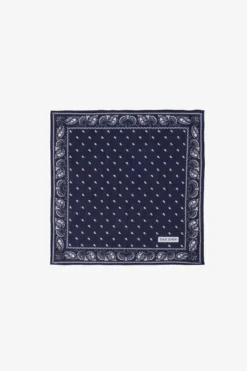 Blue cashmere pattern pocket square