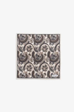 Blue cashmere pattern pocket square