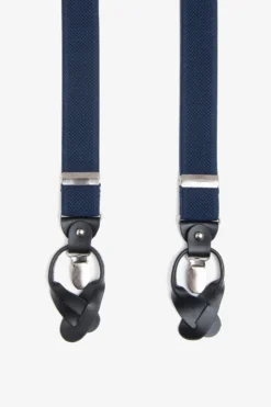 Blue Chevron suspenders