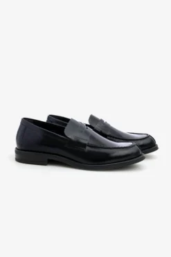 Blue college loafers