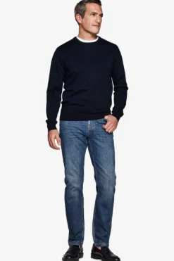 Blue crewneck sweater