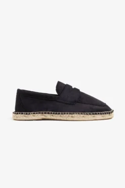 Blue ecosuede loafers