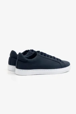 Blue ecosuede sneakers