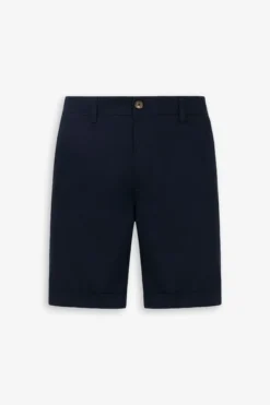 Blue gabardine Bermuda shorts