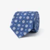 Blue geometric pattern tie