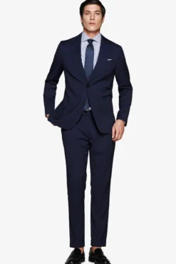 Blue Herringbone blazer