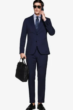 Blue Herringbone blazer