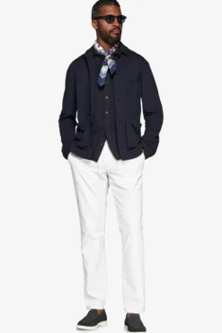 Blue jersey overshirt