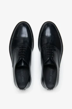Blue lace-up shoes