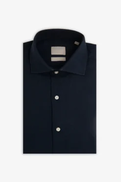 Blue "la Picoco" textured shirt