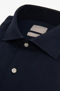 Blue "la Picoco" textured shirt