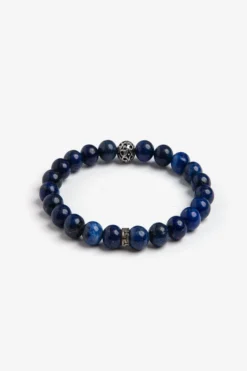 Blue medium pearls bracelet