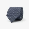 Blue micro circles jacquard tie