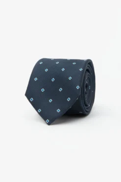 Blue micro diamond tie