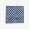 Blue micro pattern pocket square