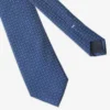Blue micro pattern tie