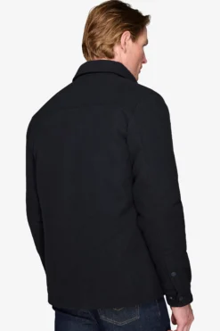 Blue quilted overshirt