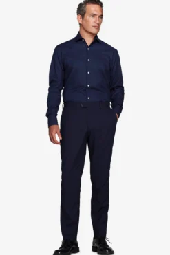 Blue slim Oxford shirt