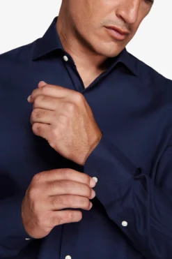 Blue slim Oxford shirt