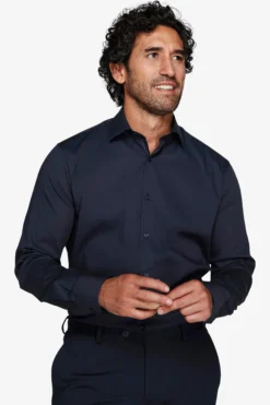 Blue stretch shirt