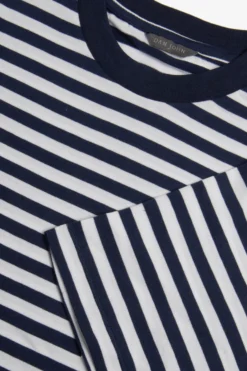 Blue striped t-shirt