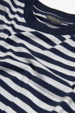 Blue striped t-shirt