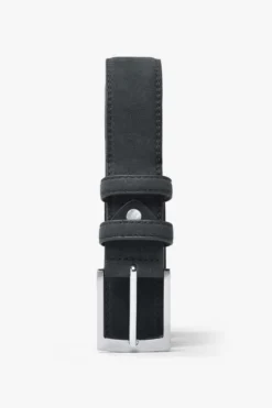 Blue suede casual belt