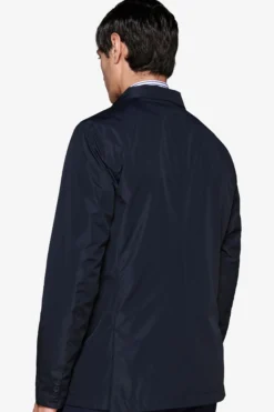 Blue technical field jacket