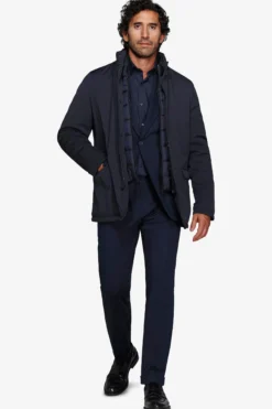 Blue technical field jacket