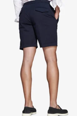 Blue textured Bermuda shorts